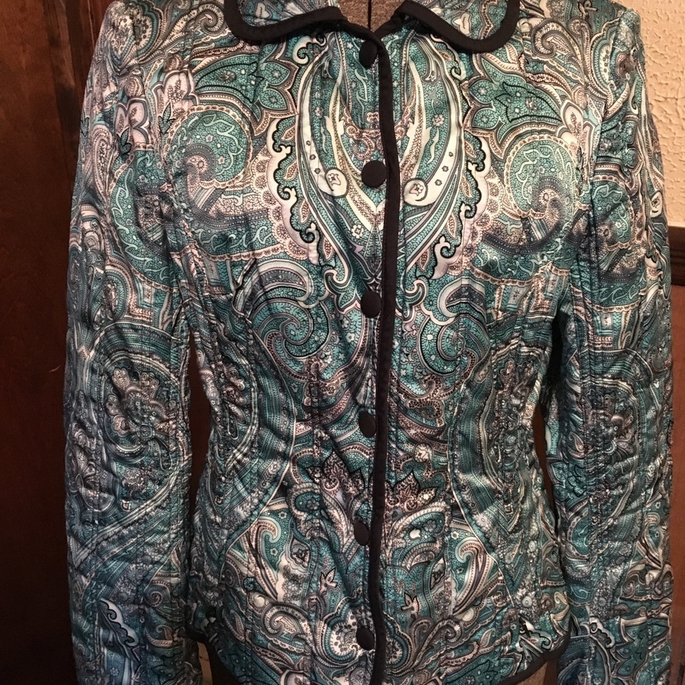 Escada Paisley Quilted Jacket - Picture 4 of 8